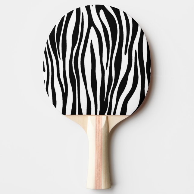 Zebra Print Ping Pong Paddle (Front)