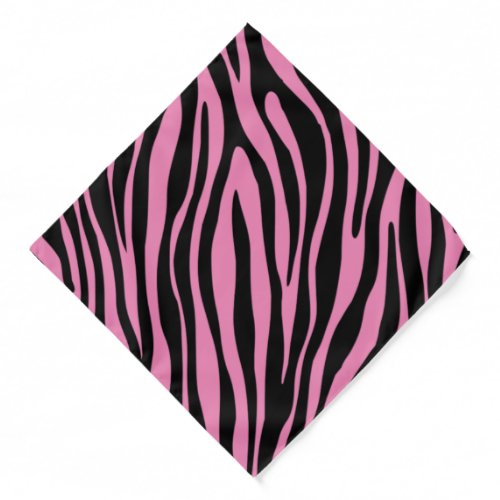 Zebra Print Pink Bandana
