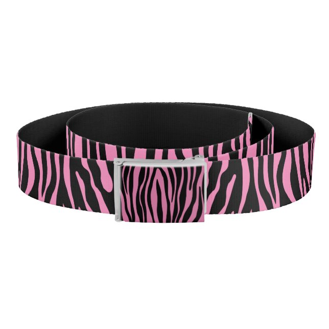 Zebra Print Pink Belt (Coil)