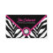 Zebra Print Pink Lace and Diamond