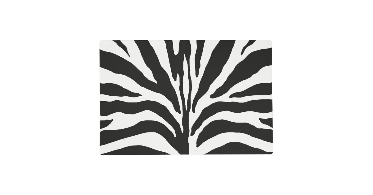 Zebra Print Placemat Zazzle