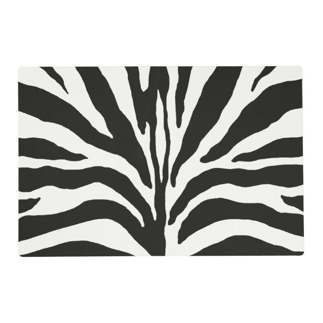 Zebra Print Placemat (Front)