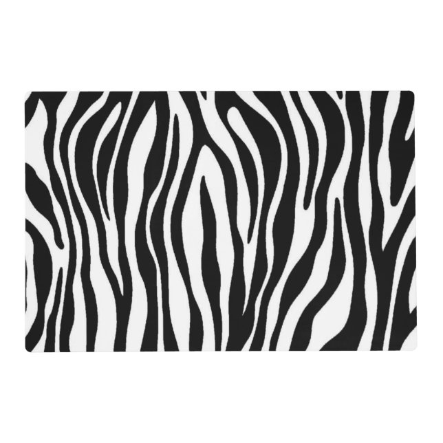 Zebra Print Placemat (Back)