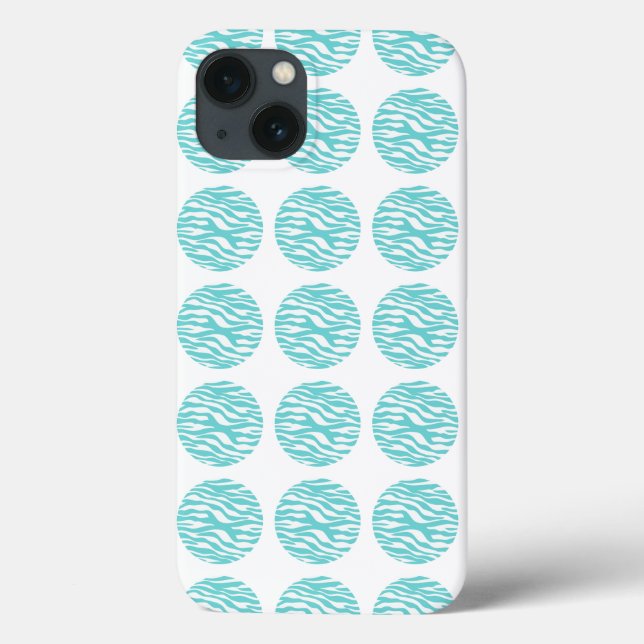 Zebra Print Polka Dots BT iPad Air Case (Back)