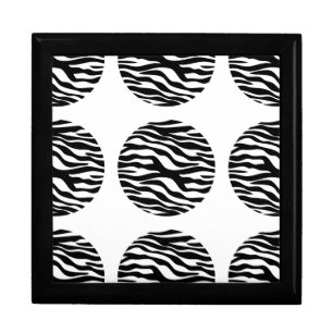 Zebra Print Polka Dots Gift Box