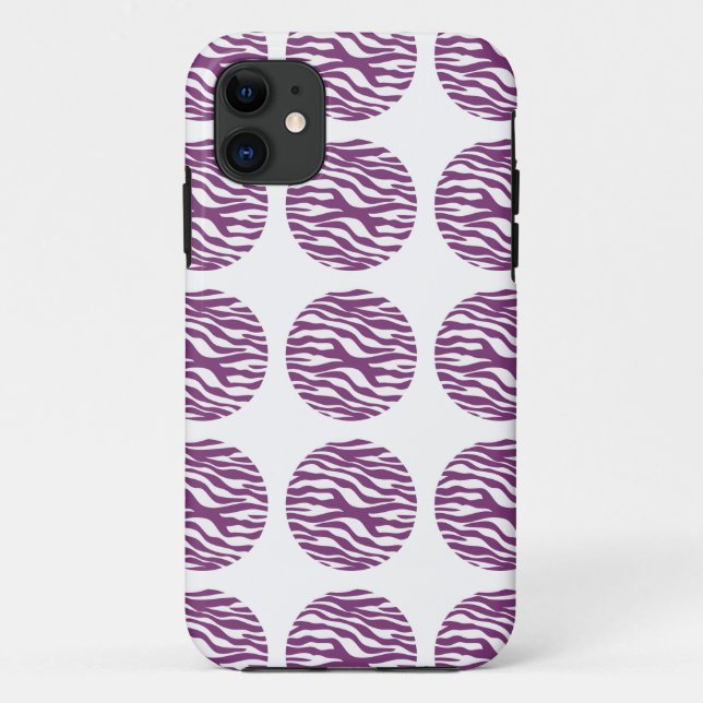 Zebra Print Polka Dots iPhone 5 BT Case (Back)