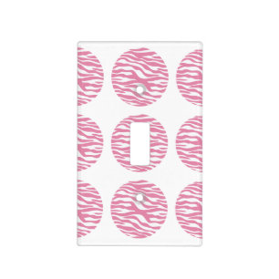 Zebra Print Polka Dots Light Switch Cover