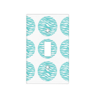 Zebra Print Polka Dots Light Switch Cover