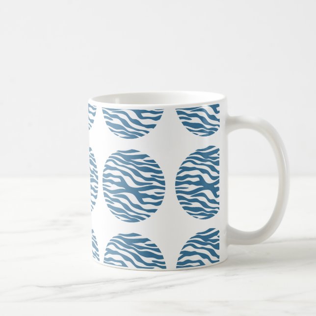 Zebra Print Polka Dots Mug (Right)