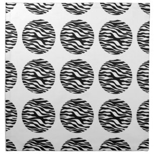 Zebra Print Polka Dots Napkins