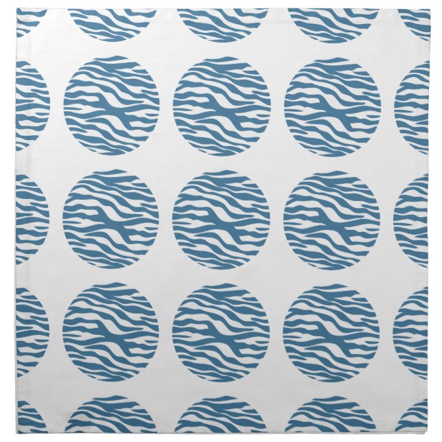 Zebra Print Polka Dots Napkins (Front)