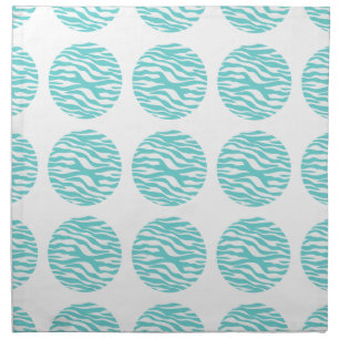 Zebra Print Polka Dots Napkins