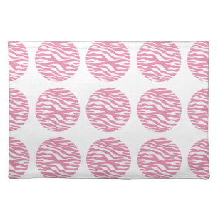Zebra Print Polka Dots Placemat