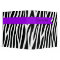 Zebra Print Purple Banner Personalized