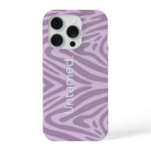 Zebra print purple mobile case