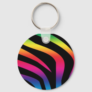 zebra-print-rainbow1 keychain