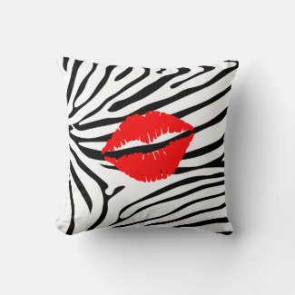 Zebra Print Red Lipstick Girly