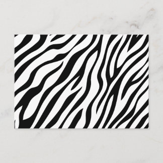 Zebra Print Reply Cards