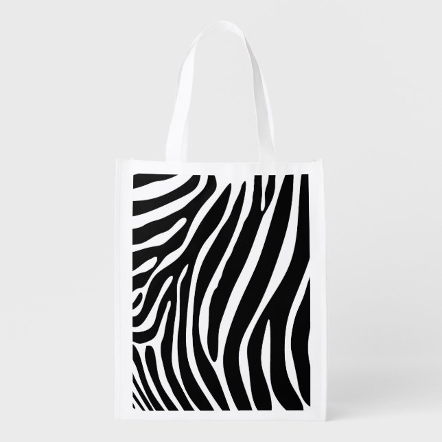 Zebra Print Reusable Bag (Front)