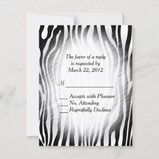 Zebra Print RSVP