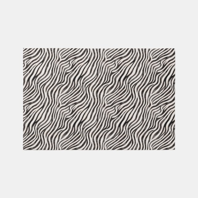 Zebra Print Rug (Front)