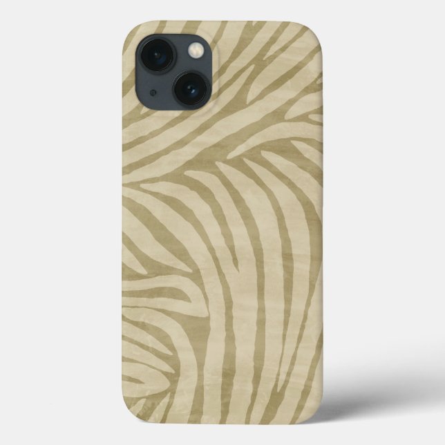 Zebra Print Sand Case-Mate iPhone Case (Back)