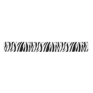 Zebra Print Satin Ribbon