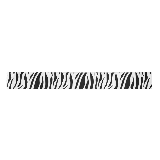 Zebra Print Satin Ribbon (Front)