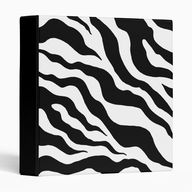 Zebra Print Scrapbook Binder (Front/Spine)