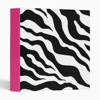 Zebra Print Scrapbook Binder by suncookiez at Zazzle