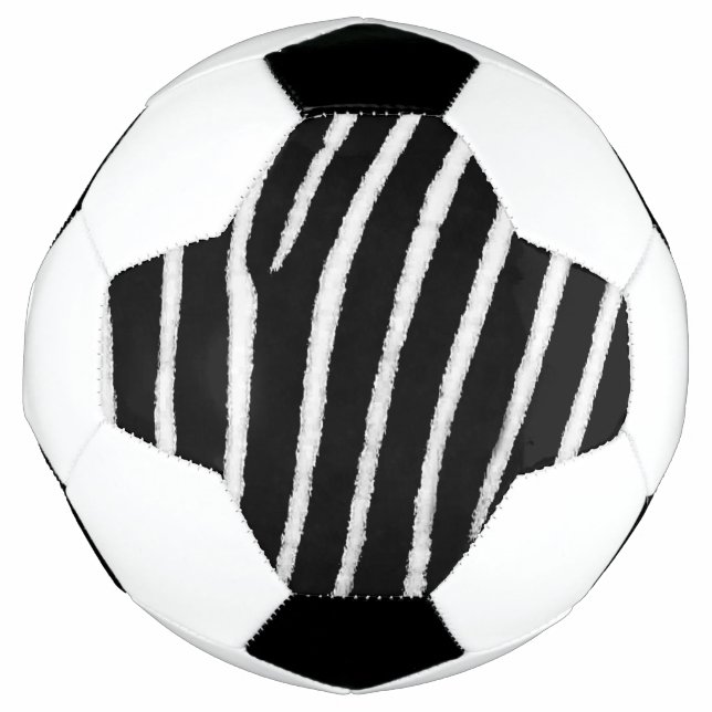 Zebra Print  Soccer Ball (Front)