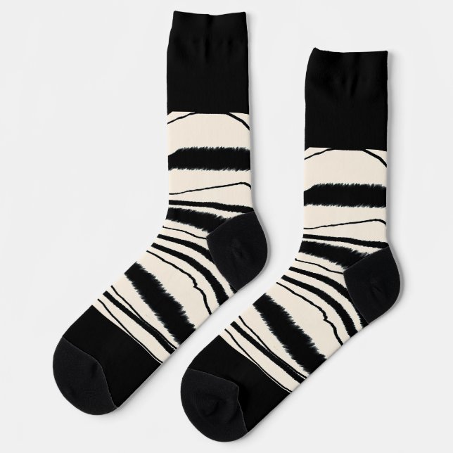 Zebra Print  Socks (Left)
