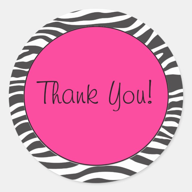 Zebra Print Sticker (Front)