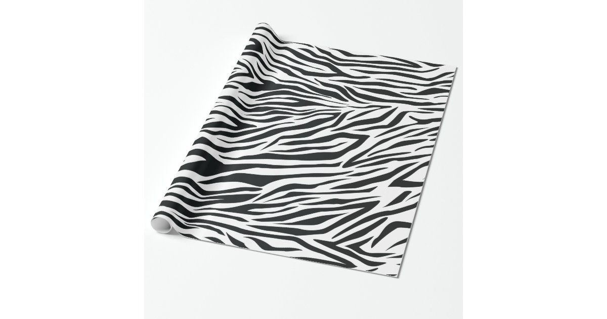 Zebra Print Stripes Black and White Animal Pattern ...