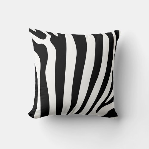 Zebra print stripes luxury cushion pillow