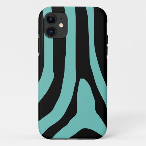 Zebra Print Stripes Pattern iPhone 11 Case