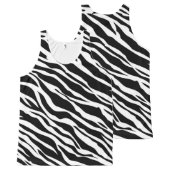 Zebra Print Tank Top (Front and Back)
