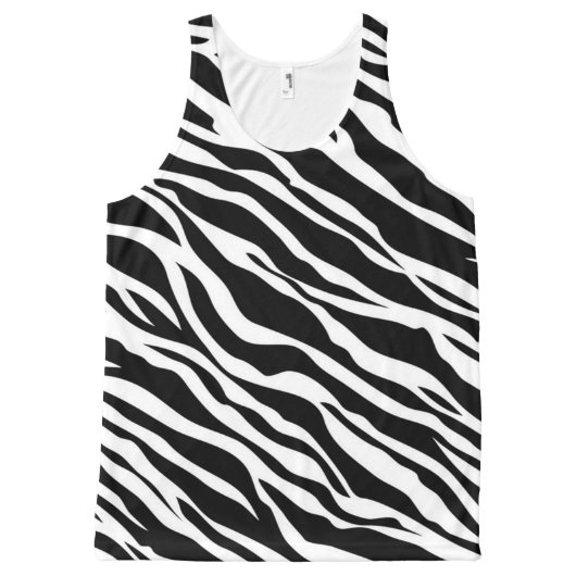 Zebra Print Tank Top (Front)