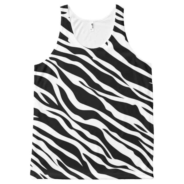 Zebra Print Tank Top Zazzle