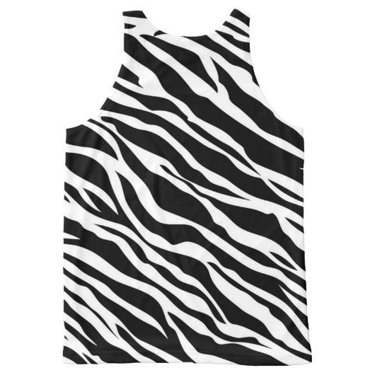 Zebra Print Tank Top (Back)