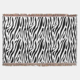 Zebra Print Throw Blanket