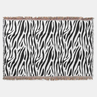 Zebra Print Throw Blanket