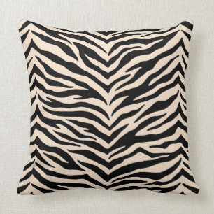 Zebra Print Throw Pillow