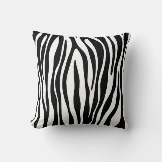 Zebra Print Throw Pillow