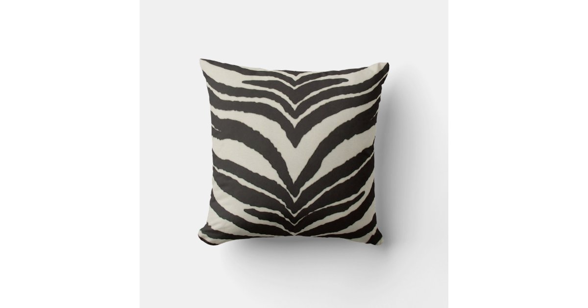 Zebra Print Throw Pillow Zazzle