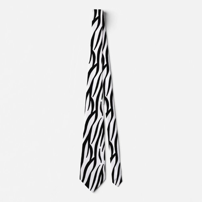zebra print tie (Front)