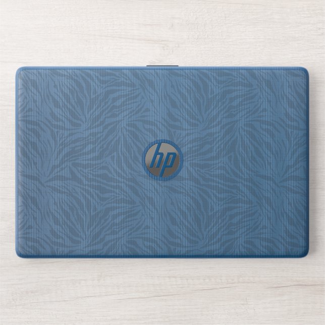 Zebra Print Tone Fabric | HP Notebook 15-dw0091nr HP Laptop Skin (Front)