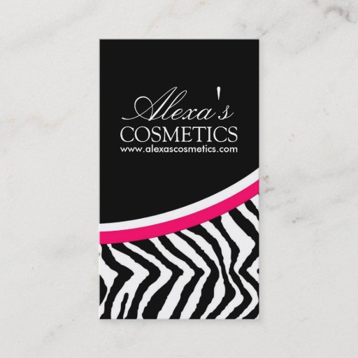 Customizable Zebra Print {Vertical} :: Business Card