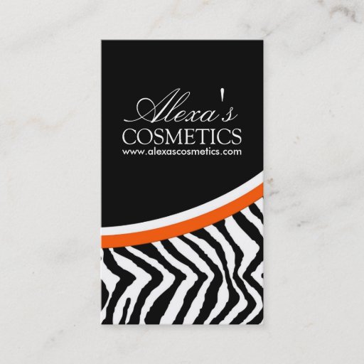 Customizable Zebra Print {Vertical} :: Business Card