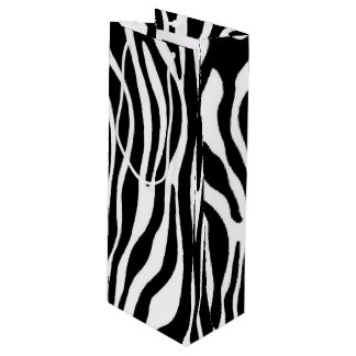 Zebra Print Wine Gift Bag